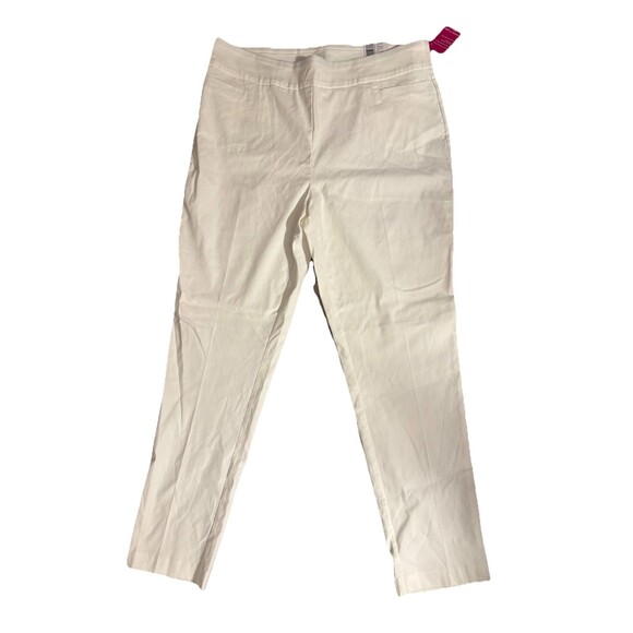 NWT Kim Rogers White Ivory Pants Sz 18W Millennium Tummy Control Stretch Pull On - Picture 4 of 13
